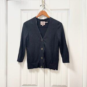 Juicy Couture Black Button Up Cardigan - Size L